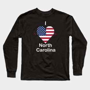 i love North Carolina Long Sleeve T-Shirt